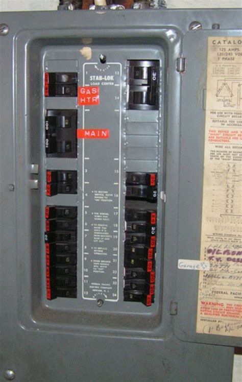 federal pacific panel breaker replacement